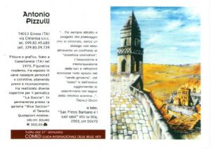 Bigliettino da visita di Antonio Pizzulli