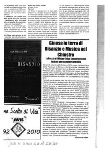 Ginosa in terra di Bisanzio: “La Goccia” n. 19 del 24 set 2010